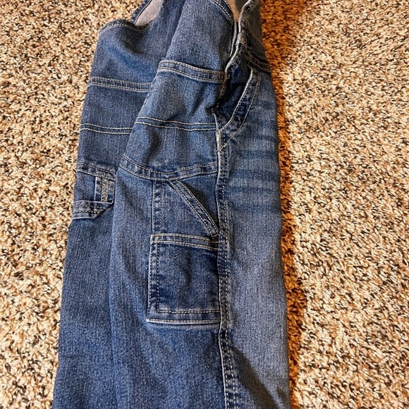 OshKosh Denim Overalls Carpenter Pockets Adjustable Straps 3T - Picture 5 of 5